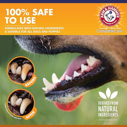 Arm & Hammer Complete Care Enzymatic Puppy Toothpaste, Peanut Butter Flavor, Enzymatic Dog Toothpaste for Puppies, Baking Soda + Calcium Formula, 6.2oz