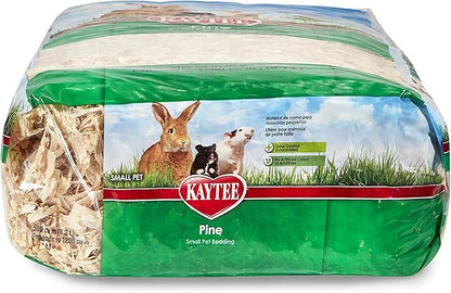 Kaytee Small Animal Pine Bedding For Pet Guinea Pigs, Rabbits, Hamsters, Gerbils, and Chinchillas, 19.7 Liter