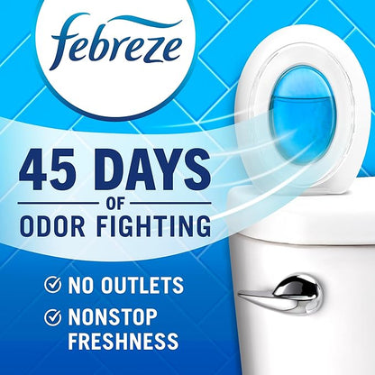 Febreze Multicolor Bathroom Air Freshener,Odor-Fighting,Plug in Alternative,Air Fresheners for Home,Bathroom,Kitchen,and Closet,Heavy Duty Pet Scent,4 Count (Pack of 2)