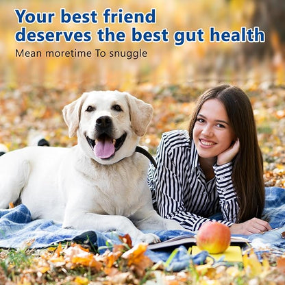 40-in-1 Dog Vitamins Chewable Multivitamin for Dogs Supplements with Glucosamine MSM - Turkey Tail Mushroom, Digestive Enzymes Gut Probiotics, Hip & Joint, Skin & Coat Immune Support, 400ct