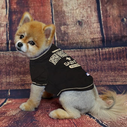 NFL New Orleans Saints Dog T-Shirt for Pets, Size Large. Officially Licensed Pet Shirt with Team Logo, Soft Stretchable Comfort Fit Apparel for Dogs & Cats