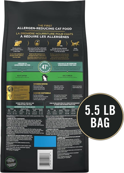 Purina Pro Plan Indoor Cat Food LiveClear Cat Allergen Reducing Turkey and Rice Formula - 5.5 lb. Bag