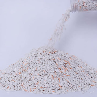 Tofu Cat Litter Hilton Floral Scent 5.5 Lbs, Can Flush Down Toilets or drains, Low Tracking Cat Litter 1.8mm Pellets.