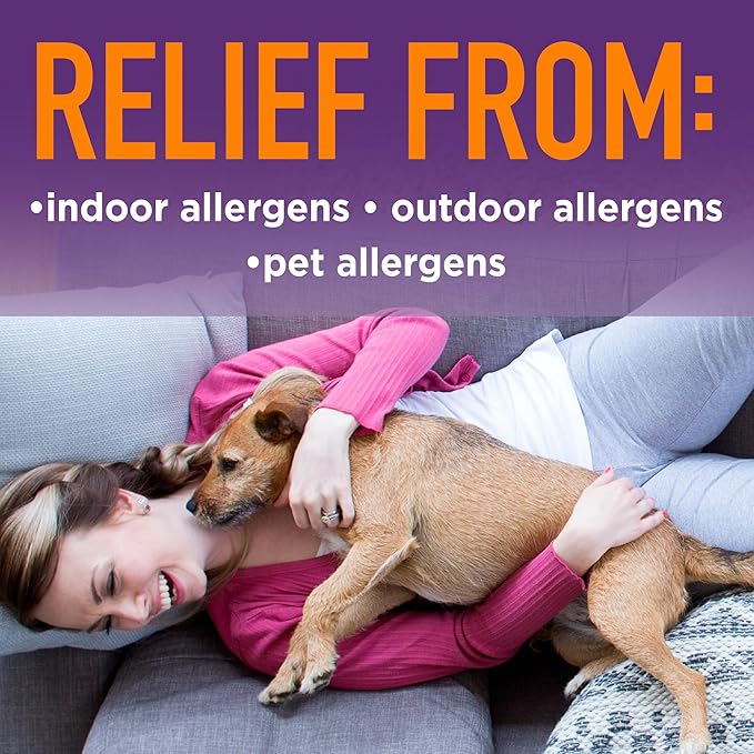 Amazon Basic Care All Day Allergy Relief, Fexofenadine Hydrochloride Tablets, 180 mg, Antihistamine, Non-Drowsy, 24-Hour Relief, Indoor & Outdoor Allergy, 30 Count (Pack of 2)