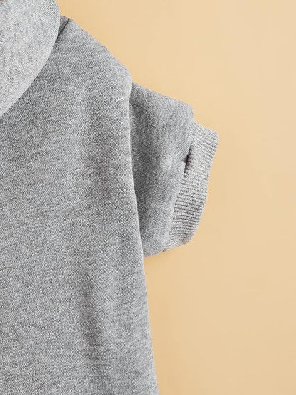 QWINEE Basic Dog Hoodie Sweatshirt Puppy Sweater Warm Cat Costumes Pet Clothes for Chihuahua Puppy Kitten Small Medium Dogs Light Grey Medium