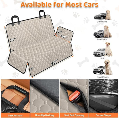 URPOWER Dog Car Seat Cover for Back Seat - Waterproof Car Seat Protector for Child Carseat & Pets, Nonslip Car Seat Covers for Cars, SUVs & Small Trucks