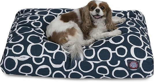 Majestic Pet Fusion Navy Medium Rectangle Pet Bed Large