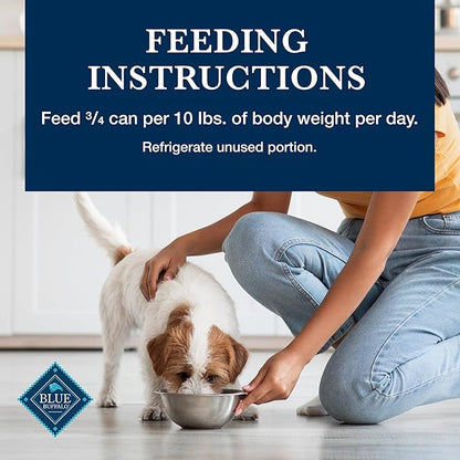 Blue Buffalo Homestyle Recipe Adult Wet Dog Food, Made with Natural Ingredients, Lamb Dinner with Garden Vegetables, 12.5-oz Can (Pack of 12)