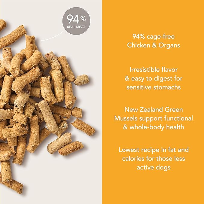 K9 Natural Chicken Freeze Dried Dog Food, High-Meat Natural Complete Meal or Meal Toppers for Dogs, Cage-Free Chicken from New Zealand, Grain-Free, GMO-Free, Complete & Balanced Nutrition, 1.1lb
