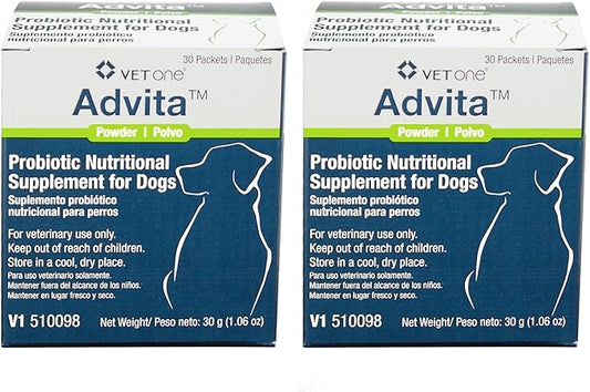 VetOne Advita Probiotic Nutritional Supplement for Dogs 2pack - 60ct