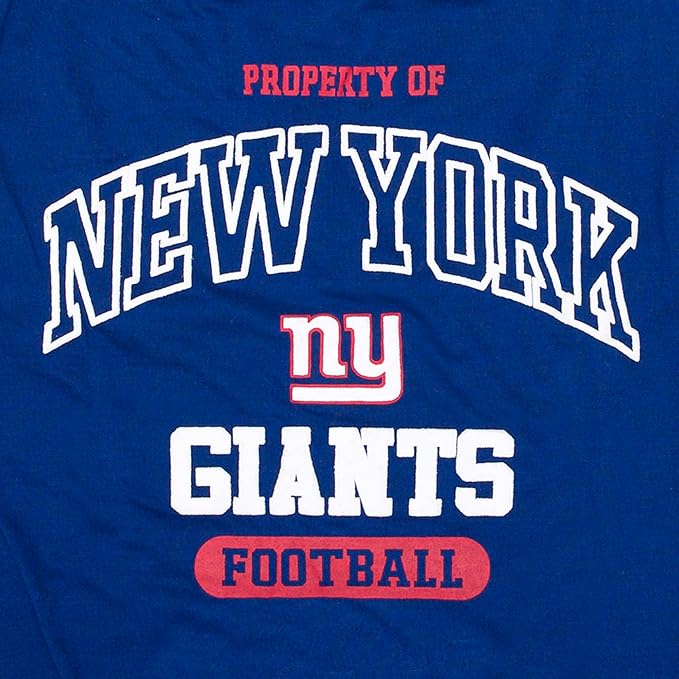 NFL New York Giants Dog T-shirt X-Small. Licensed Shirt for Pets Team Colored with Team Logos. Premium Stretchable Materials for the comfort of your Dog & Cat