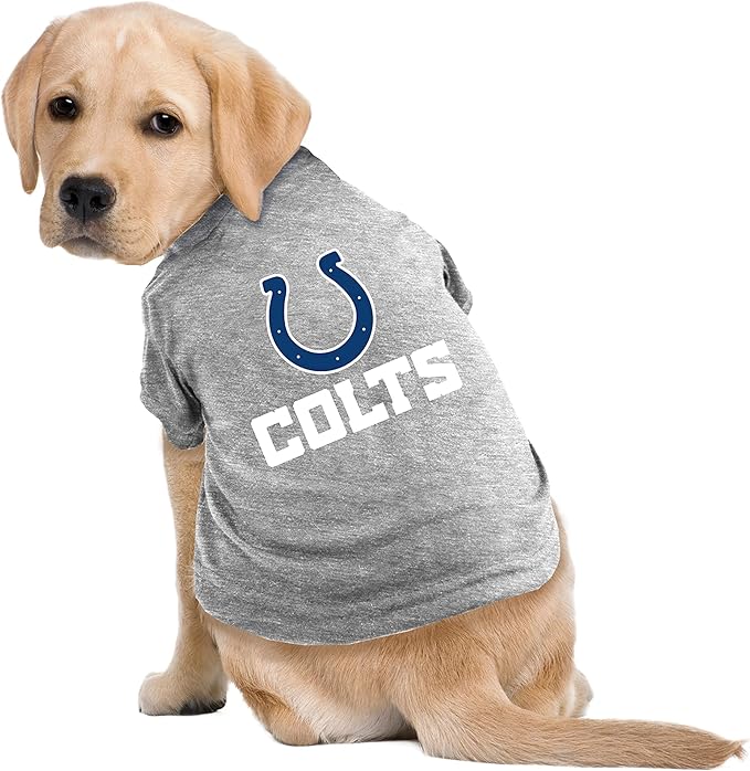 Littlearth NFL Indianapolis Colts Pet T-Shirt, Team Color, Small