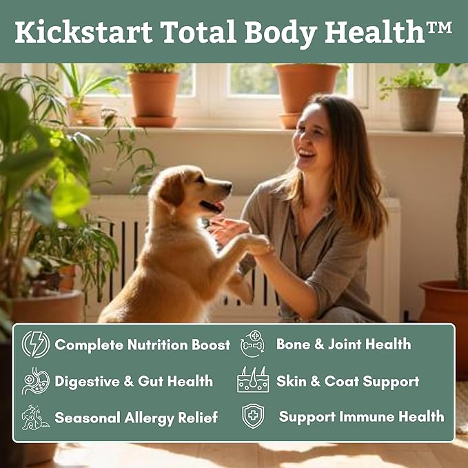 Wholistic Pet Organics Puppy Complete - Dog Multivitamin Powder - Daily Dog Vitamins and Supplements for Homemade Food - Immune System, Skin, Coat & Overall Health - All Breeds of Puppies - 22 Scoops