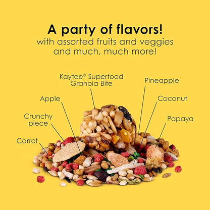 Kaytee Fiesta Parakeet Food,Nutritious and Fun Blend,Supports Skin,Feather,Digestion,Brain and Heart Health,2 pounds,(Pack of 2)