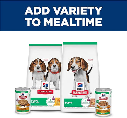Hill's Science Diet Puppy Wet Dog Food, Chicken & Vegetables, 12.8 oz. Cans, 12-Pack