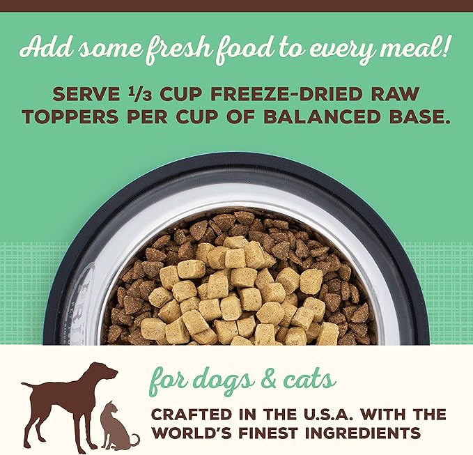 Primal Dog Food Toppers & Cat Food Toppers, Cupboard Cuts, Grain Free Meal Mixers with Probiotics, Raw Freeze Dried Dog Treats & Cat Treats, Great for Training (Chicken, 3.5 oz)