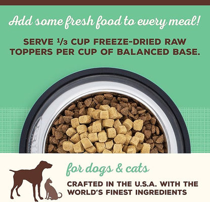 Primal Dog Food Toppers & Cat Food Toppers, Cupboard Cuts, Grain Free Meal Mixers with Probiotics, Raw Freeze Dried Dog Treats & Cat Treats, Great for Training (Chicken, 3.5 oz)