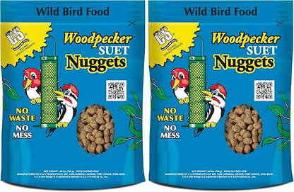 C&S Woodpecker Suet Nuggets Single Packs, 27 oz, None (Pack of 2)