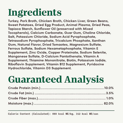 Nutro Hearty Stew Canned Wet Dog Food, Natural Grain Free Dog Food Wet Cuts in Gravy Roasted Turkey with Green Bean & Sweet Potato Stew, 12.5 oz. Cans (12 Count, Pack of 2)