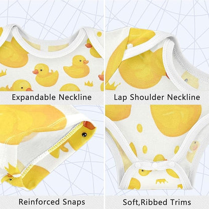 Bright Emotions Raccoons Baby Short Sleeve Bodysuits Romper Unisex Infant Outfit Wrapping Clothes for Boy Girl kids 3M