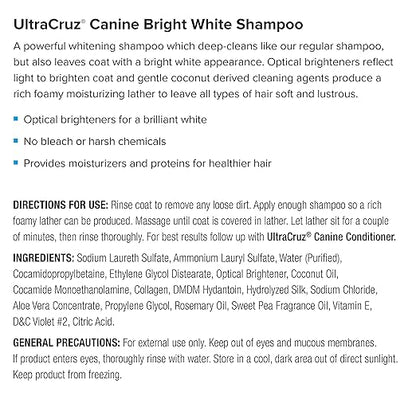 UltraCruz® Canine Bright White Shampoo, 16 oz