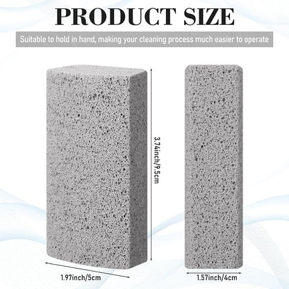 Loopeer 2 Pcs Pet Hair Remover Pumice Stone for Dog Cat Hair Removal Cleaning Pet Fur Stone 6 Inch Dog Fur Cleaning Tool for Car Interior Bedding Carpet Couch Furniture(3.74 x 2 x 1.6 in)