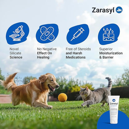 Zarasyl Companion Essential Skin Care Ointment for Cats and Dogs, 1.69 oz. – Protects & Moisturizes Skin & Tissues for Optimal Wound Care – First Aid Salve Cream for Wounds