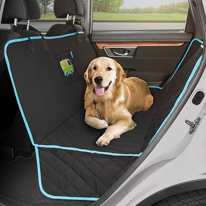 BDK Scooby Doo Dog Car Seat Cover for Back Seat – Hammock Dog Seat Protector with Storage Pocket, Heavy Duty Rear Bench with Non-Slip Stitching, Interior Covers for Auto Truck Van SUV
