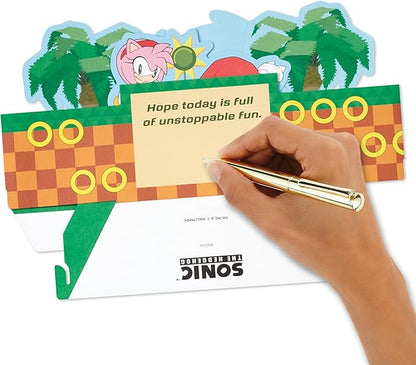 Hallmark Paper Wonder Sonic the Hedgehog Pop Up Card (Let the Good Times Roll) for Birthdays, Graduation, Congratulations