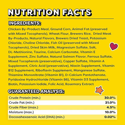 Temptations Kitten Treats Classic Crunchy and Soft Cat Treats, Dairy Flavor, 6.3 oz. Pouch (Pack of 10)