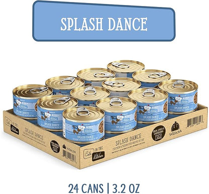 Weruva Cats in The Kitchen, Splash Dance with Chicken & Ocean Fish Au Jus Cat Food, 3.2oz Can (Pack of 24)