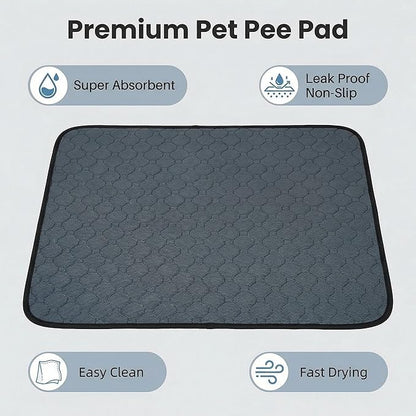 2 Pack Guinea Pig Cage Liners - Washable Guinea Pig Pee Pads, Waterproof Reusable & Anti Slip Guinea Pig Bedding Fast and Super Absorbent Pee Pad for Small Animals Rabbit Hamster Rat