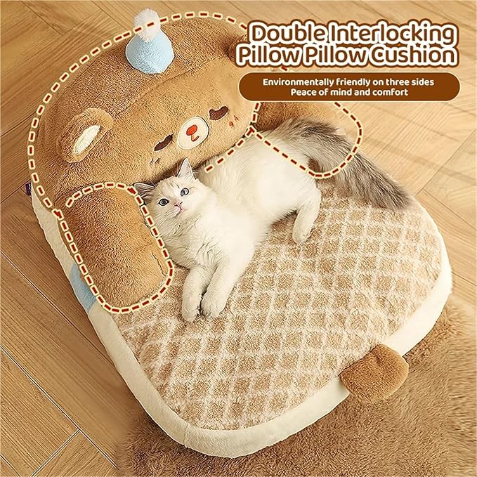 Compatible for HOOPET Cat Litter, Winter Warm All-Season Universal Cat Bed Dog Kennel, Cat House Sofa Cushion(Small)