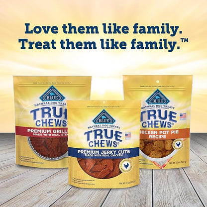 Blue Buffalo True Chews Premium Jerky Cuts Natural Dog Treats, Chicken, 22 oz bag