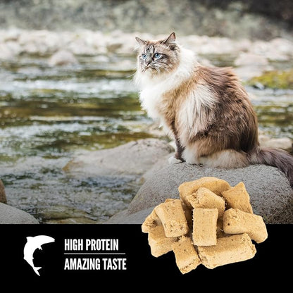 ORIJEN Freeze Dried Cat Treats Grain Free High Protein Raw Animal Ingredients Six Fish 1.25oz Bag