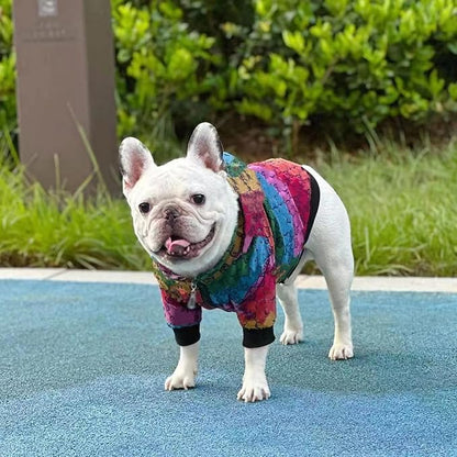 Dog Hoodie Luxury Winter Small Dog Jacket Clothes Classic Designer French Bulldog Teddy Pug Puppy Clothes(XXL)