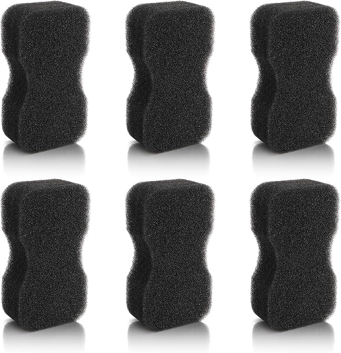 Cididu 6 Pack Horse Groomer Sponge, Durable Horse Bath Sponge Block for Cleaning and Massage, Reusable Brush Scrubber for Body Hair, Horses Grooming Tool Supplies for Large Dog and Cat, Easy to Grasp