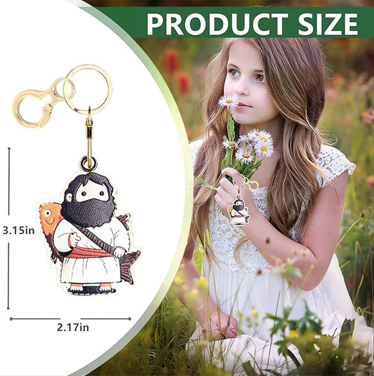 Leather Keychain Holder Case Compatible with AirTag,Cute Protective Cover with Keyring,Anti-Scratch Finder GPS Tracker Case for Wallet Keys,bag,pets,Backpack(B)