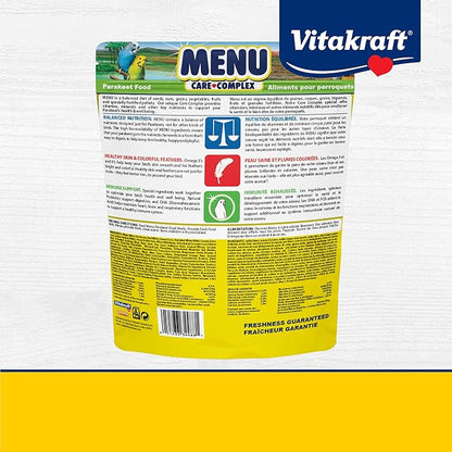 Vitakraft Menu Premium Parakeet Food - Vitamin-Fortified - Daily Pet Bird Food,2.5 pounds,(Pack of 2)