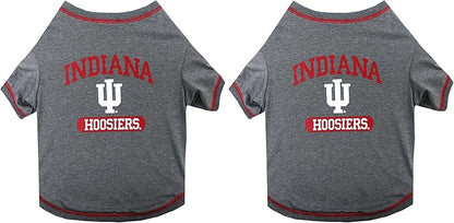 NCAA Indiana Hoosiers Dog T-Shirt, X-Small (Pack of 2)