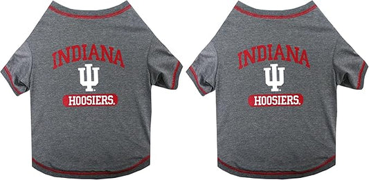 NCAA Indiana Hoosiers Dog T-Shirt, X-Small (Pack of 2)