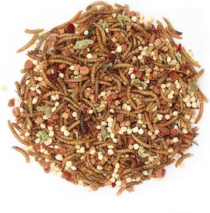Sunseed Vita Prima Wigglers & Berries Hedgehog Treat - Mealworms for Hedgehogs - Small Animal Trail Mix Snack (Pack of 2)