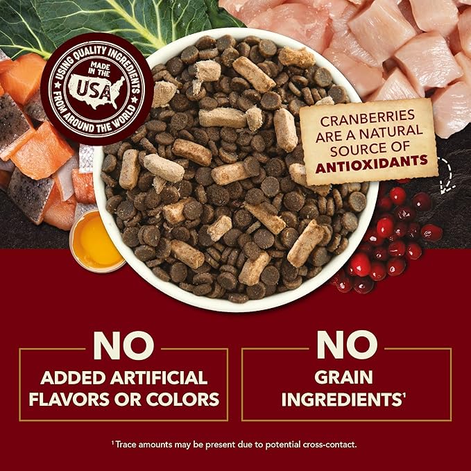ACANA Market Medley Indoor Cat Adult Cat Food, Chicken, Trout & Salmon Recipe with Freeze-Dried Morsels Made with Chicken & Cranberry, Complete and Balanced Nutrition, 3.5 lb Bag