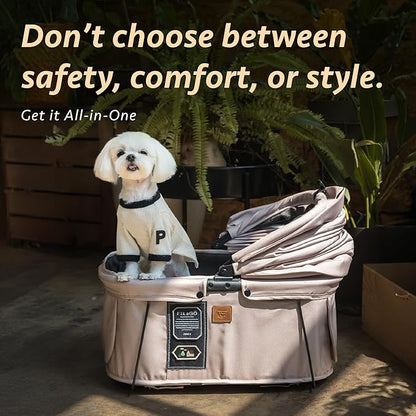 Sway2 Pet Car Seat and Carrier, 2-in-1 Booster Seat for Small Dogs and Cats