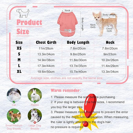 6 Pack Dog Clothes for Small Dogs, Soft and Breathable Puppy Kitten Dog Shirts with Letters for Pet Cats, Winter Dogs T-Shirt Apparel Sleeveless Vests for Chihuahua Yorkies (L)