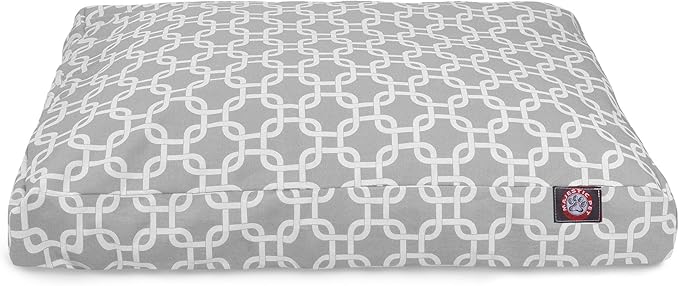 Gray Links Small Rectangle Indoor Outdoor Pet Dog Bed With Removable Washable Cover By Majestic Pet Products