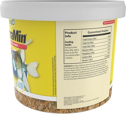 Tetra TetraMin Tropical Flakes 4.52 Pounds, Nutritionally Balanced Diet For Aquarium Fish