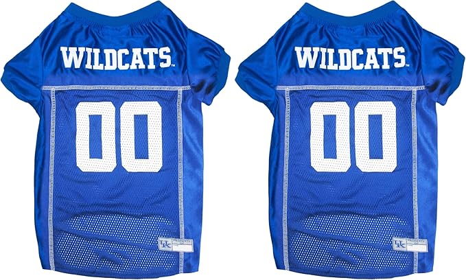 NCAA College University of Kentucky Wildcats Mesh Jersey for Dogs & Cats, Small. Licensed Big Dog Jersey with Your Favorite Football/Basketball College Team (Pack of 2)