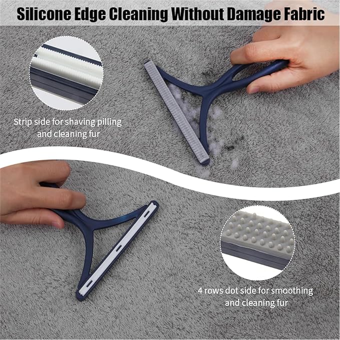 3-Pack Pet Hair Remover Carpet Rake, Dog Cat Hair Remover, Carpet Scraper | Pet Hair Removal Tool, Lint Remover, Carpet Brush, Rugs, Couch, Furniture, Car, Pet Towers, Carpet Clothes, Cat Beds