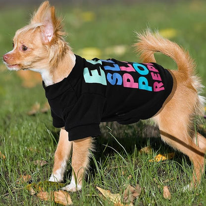 4 Pieces Dog Clothes for Small Dogs Boy Chihuahua Clothes Spring Summer Pet Shirt Cute Puppy Shirts Outfits Dog T-Shirt (4 Pack, Medium)